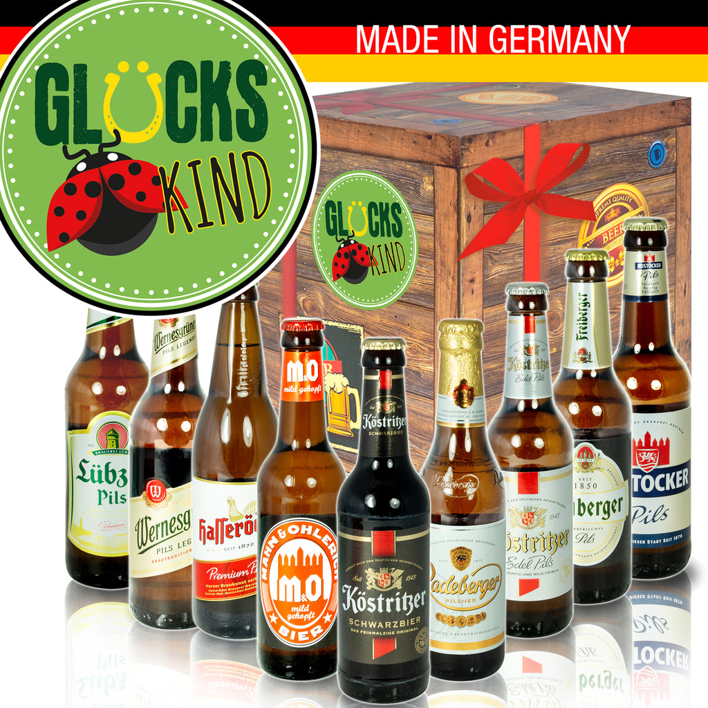 Glückskind | 9 Spezialitäten Ostdeutsche Biere | Paket