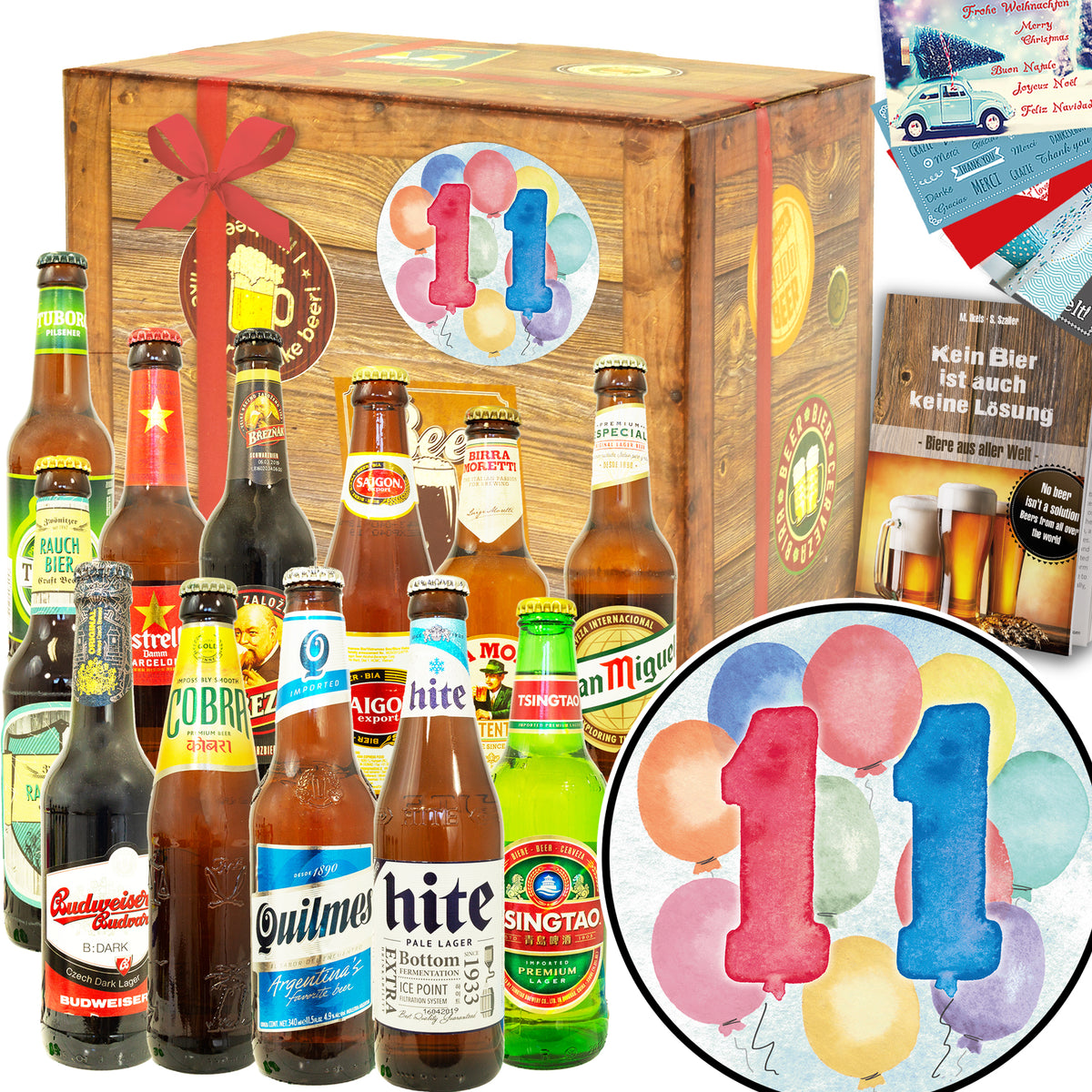 Hochzeitstag11 | 12 Spezialitäten Biere der Welt | Geschenkpaket