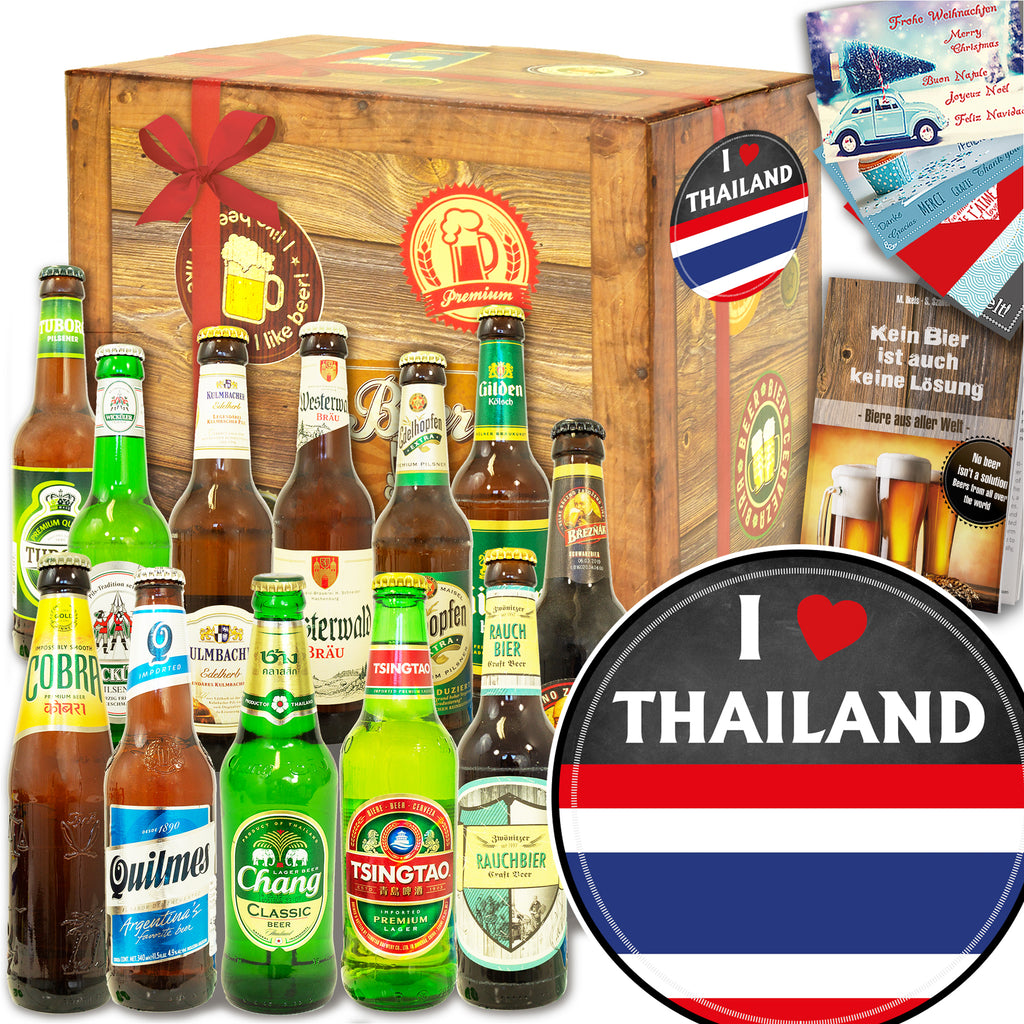 I love Thailand | 12 Spezialitäten Bier Deutschland und Welt | Paket