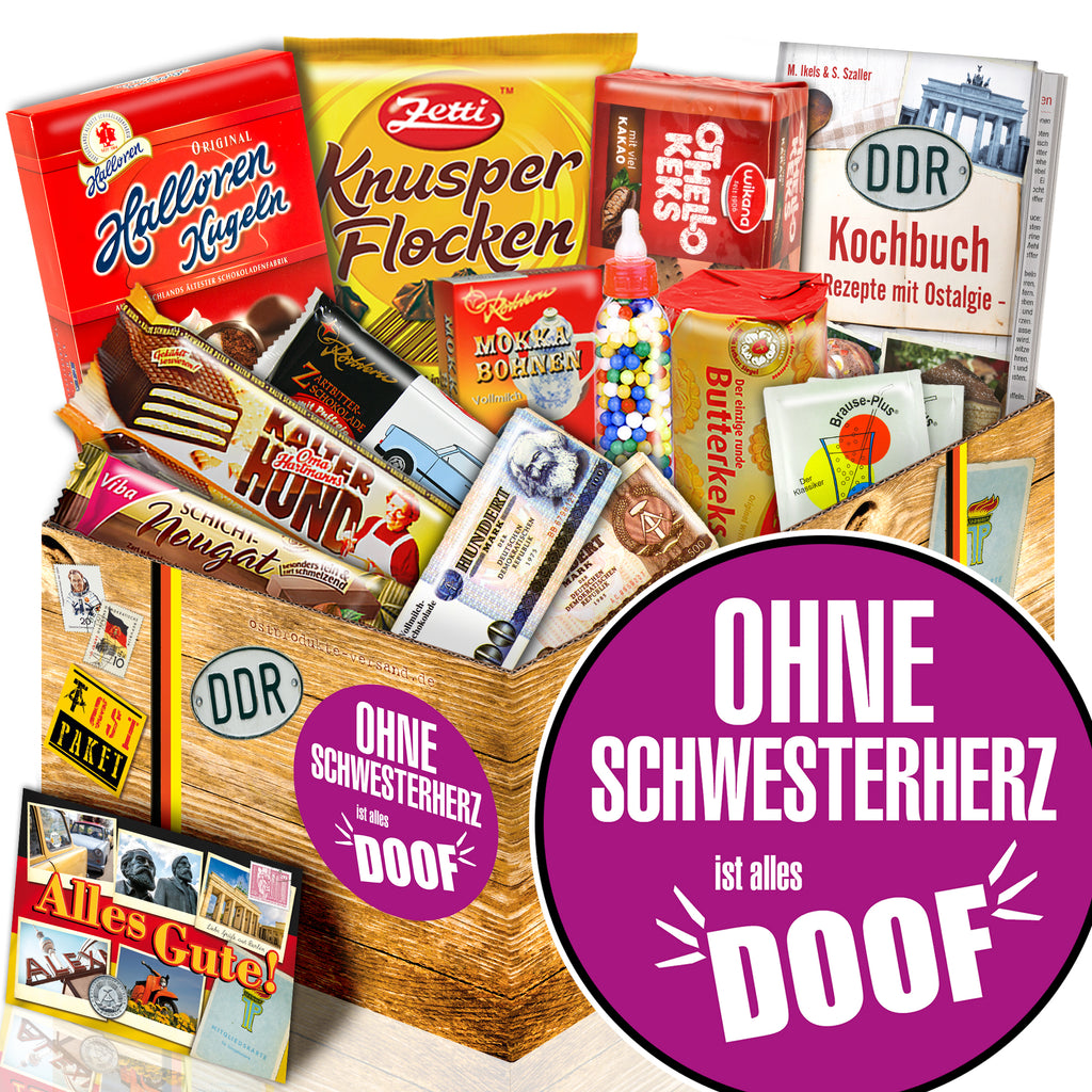 Ohne Schwesterherz - Süßigkeiten Set DDR L