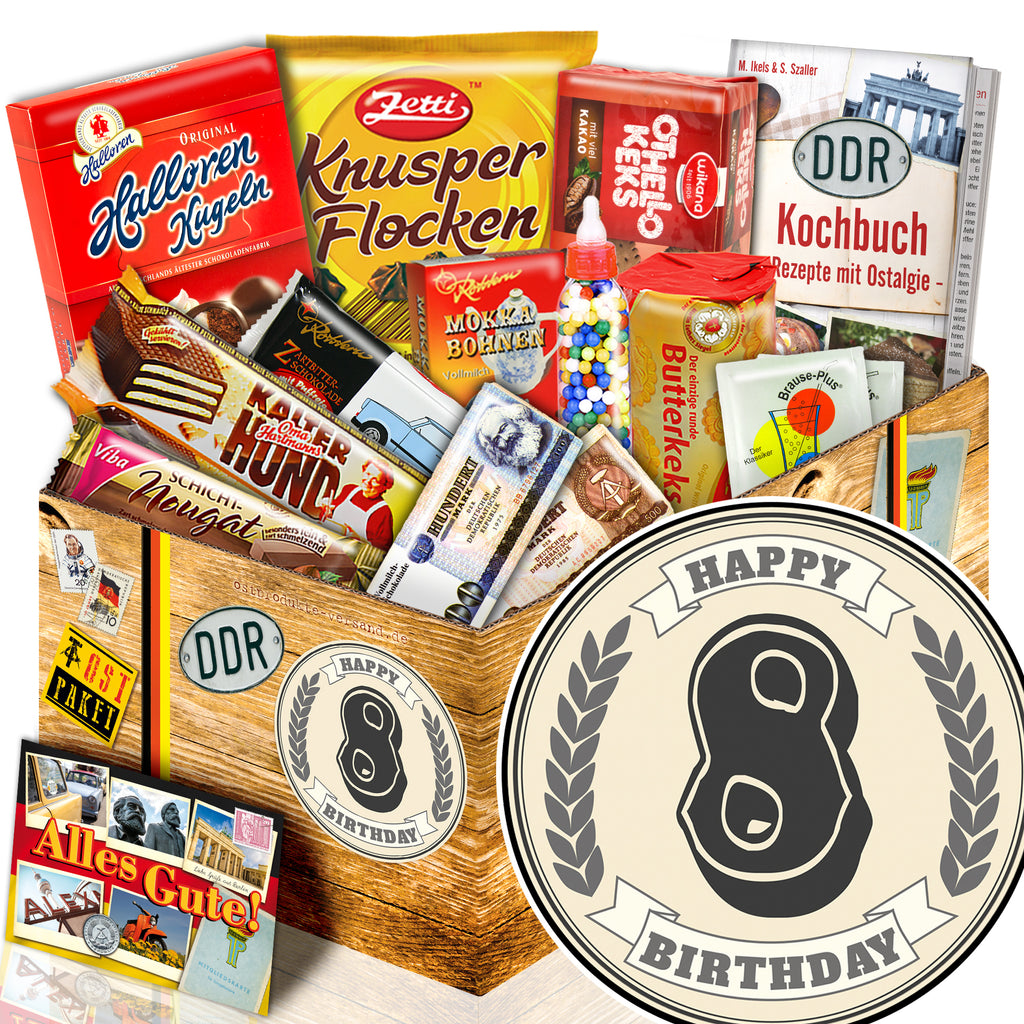 8 Zahl - Süßigkeiten Set DDR L