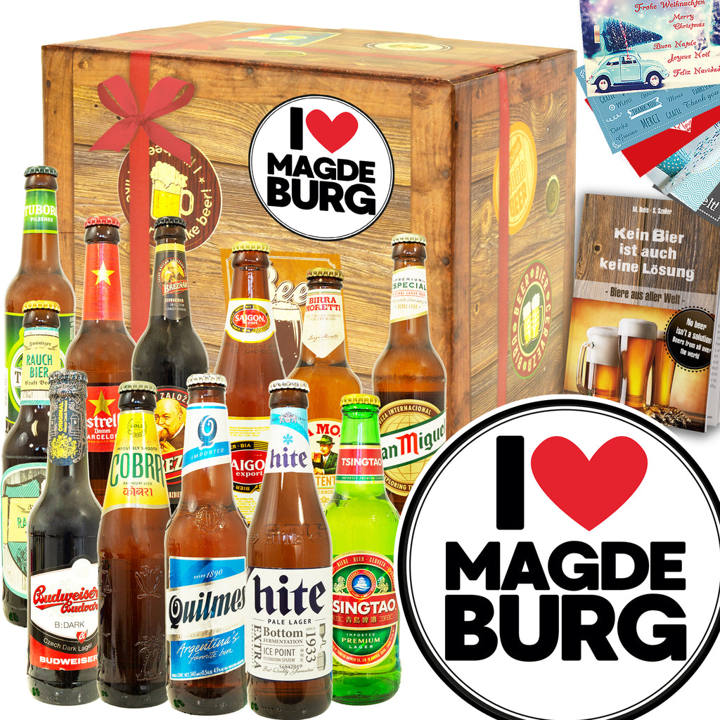 I love Magdeburg | 12 Biersorten Bierweltreise | Bierset