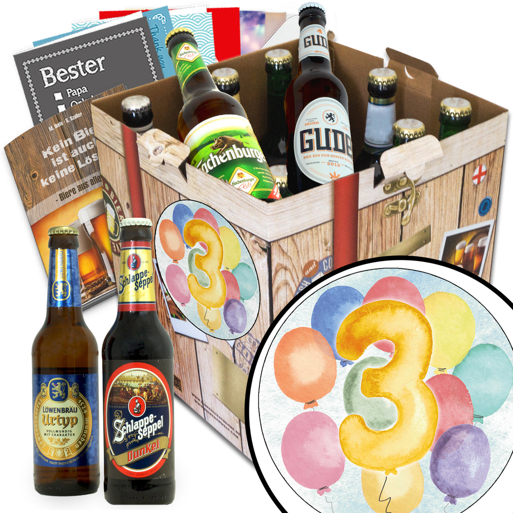 Jubiläum 3 | 9 Biersorten Biere Deutschland | Geschenkset