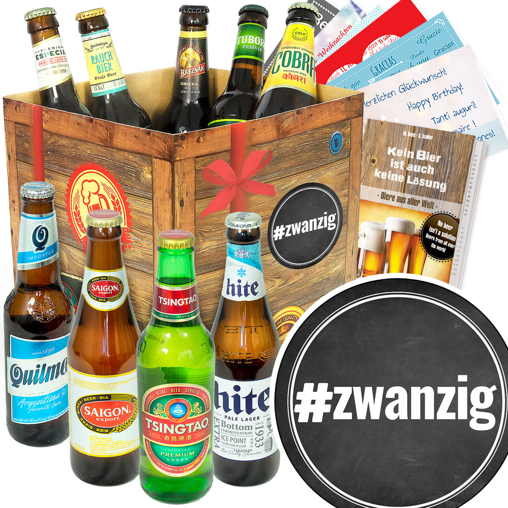 #zwanzig | 9 Flaschen Bier Weltreise | Geschenkkorb