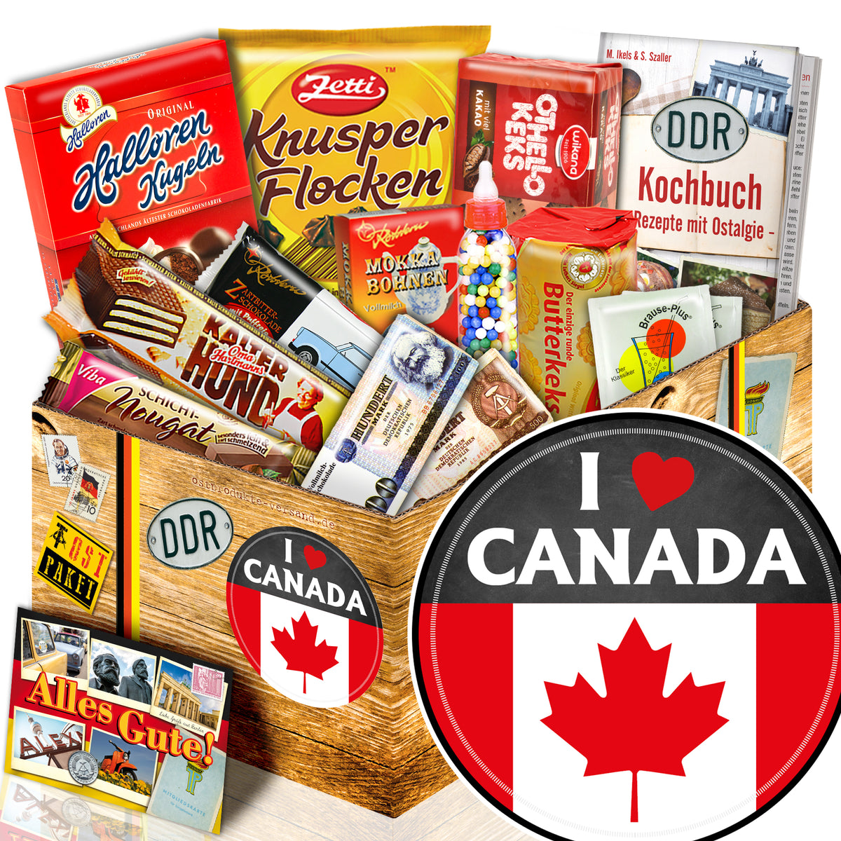 I love Canada - Süßigkeiten Set DDR L