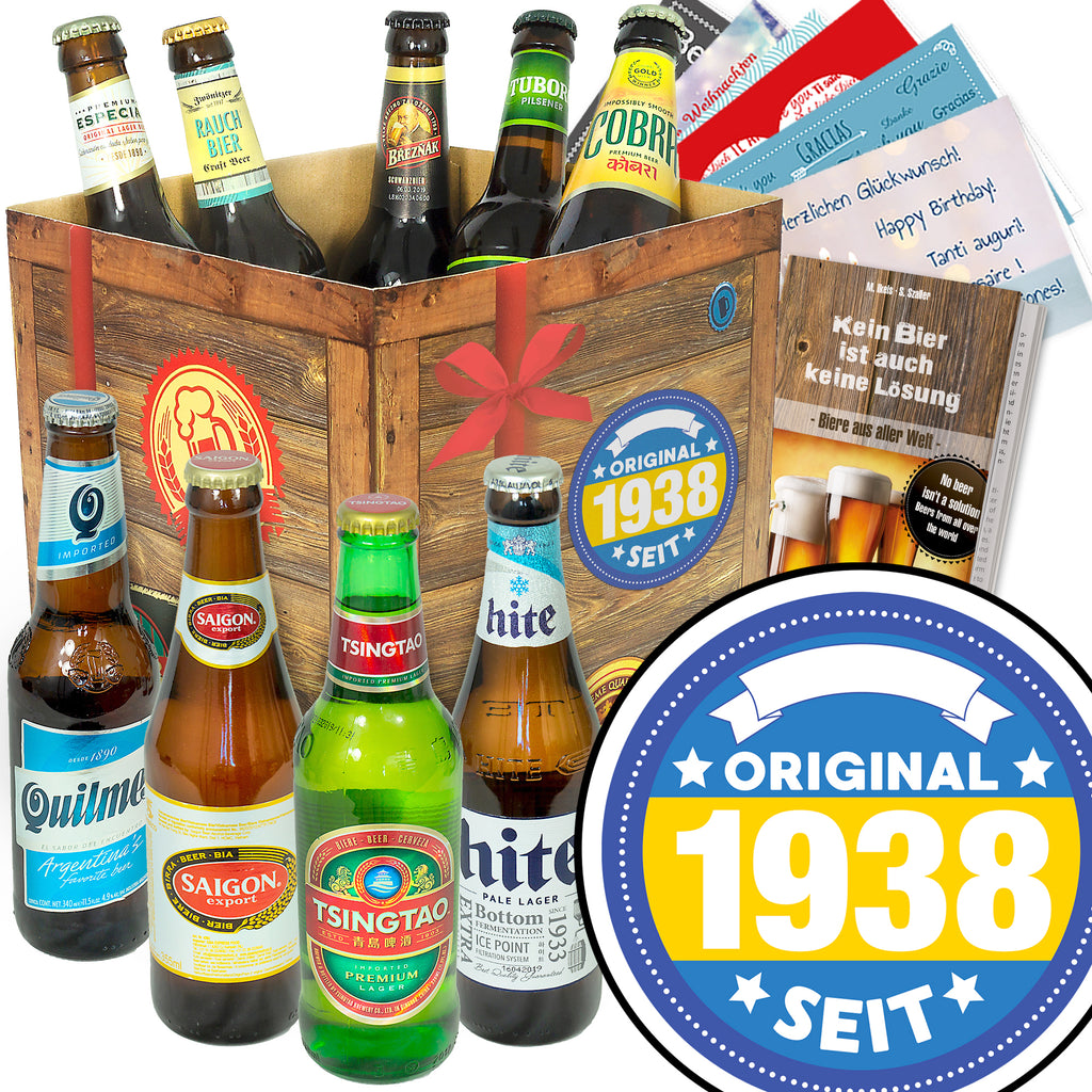 Original seit 1938 | 9 Länder Bier International | Bier Geschenk