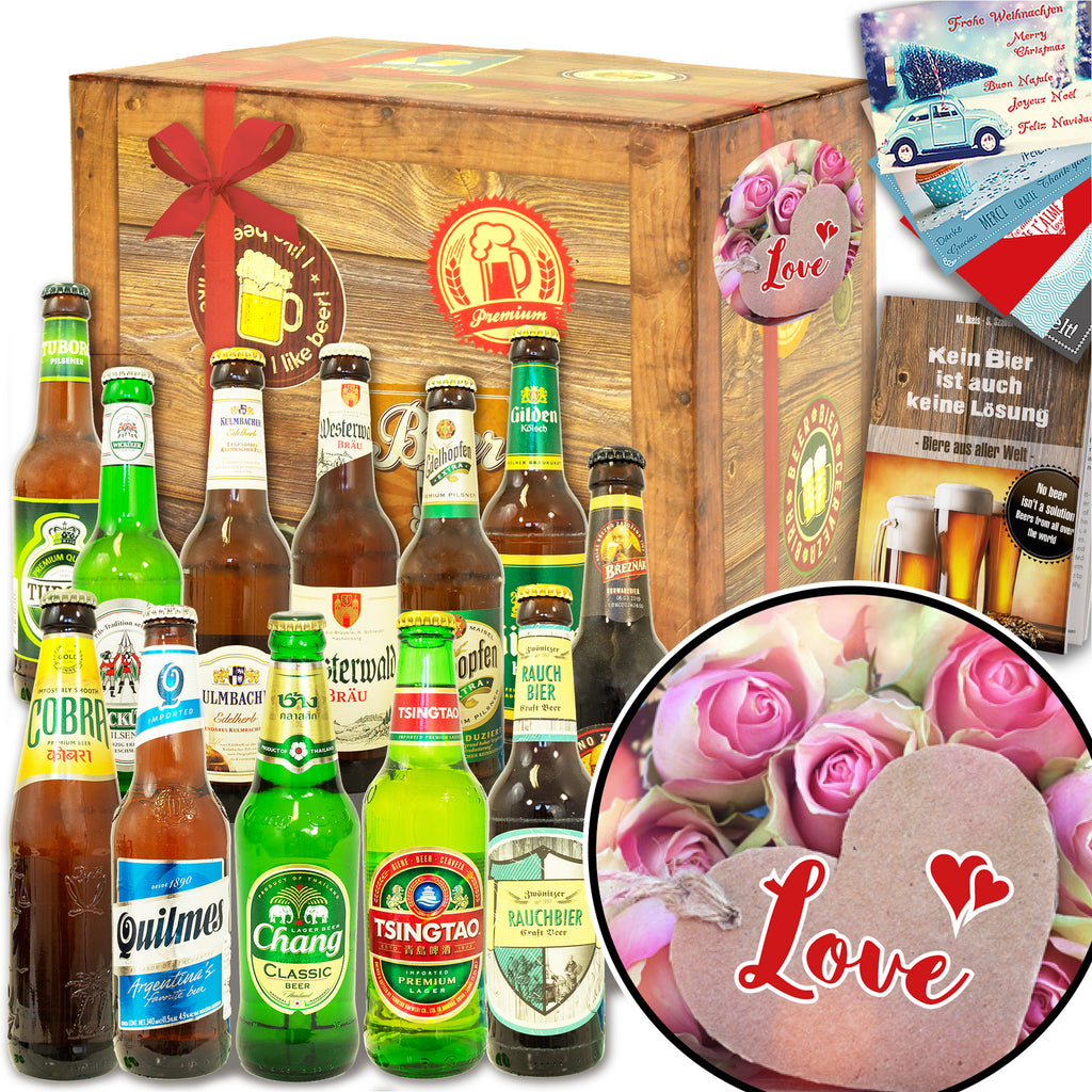 LOVE | 12x Bier International und DE | Geschenkidee