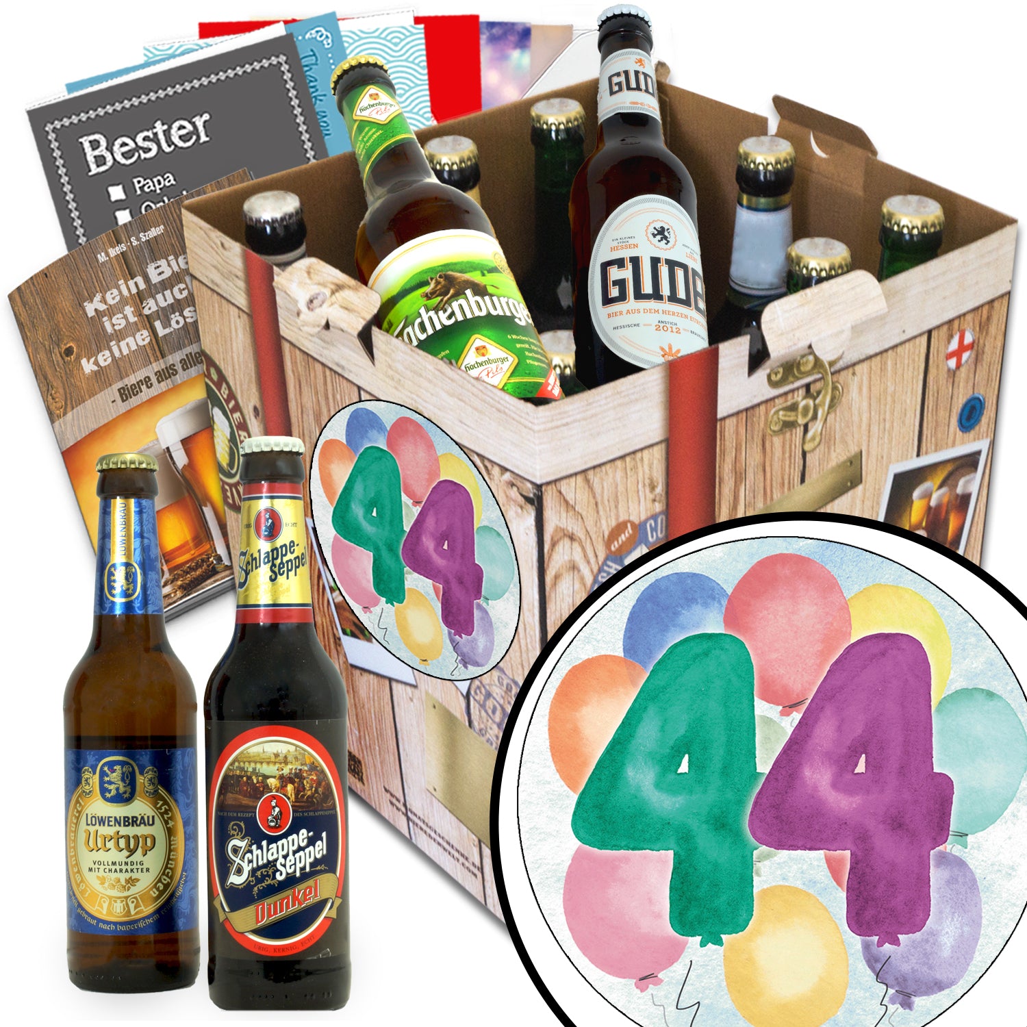 Geburtstag 44 | 9x Bier Bier Deutschlandreise | Präsent