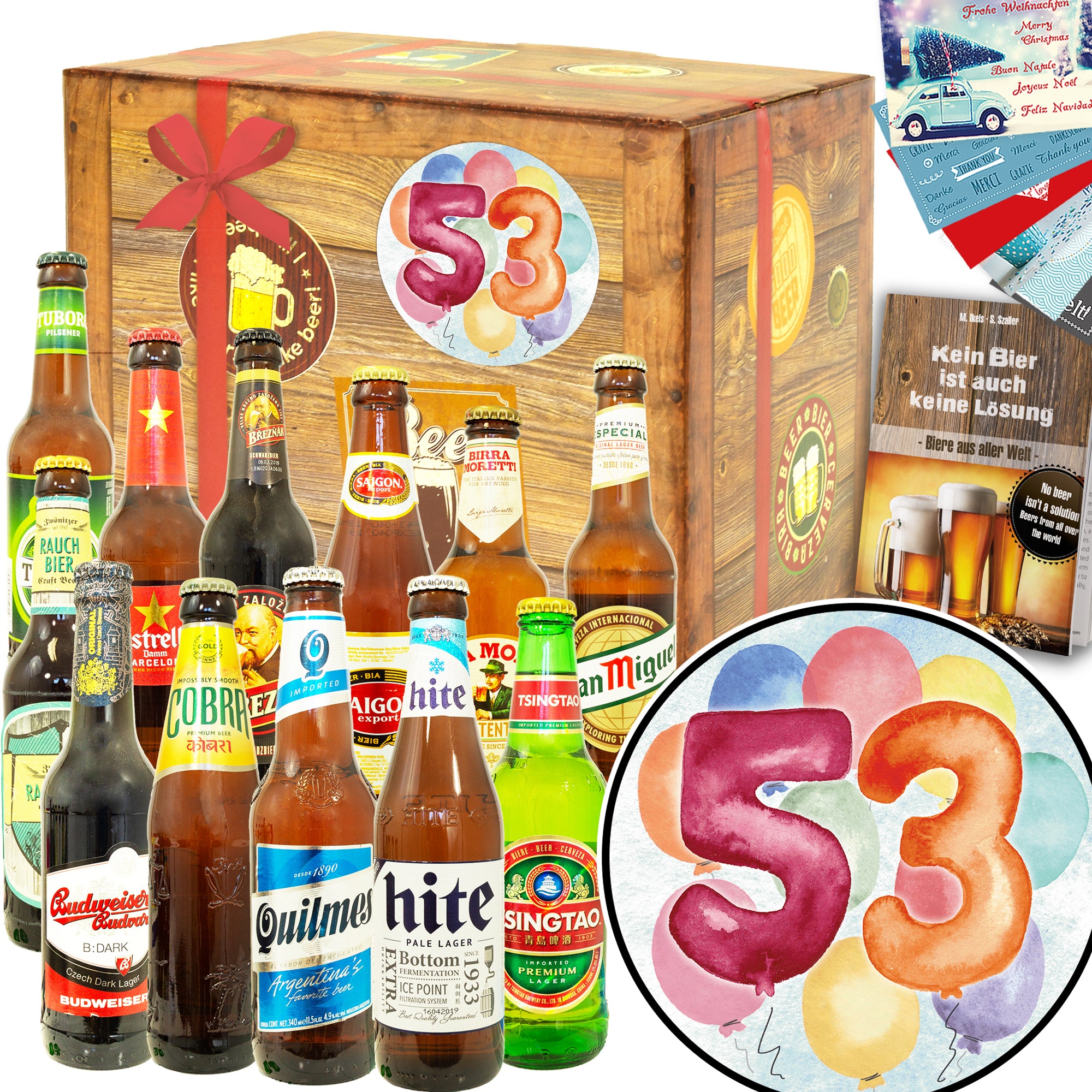 Geburtstag 53 | 12 Länder Bier International | Geschenkidee