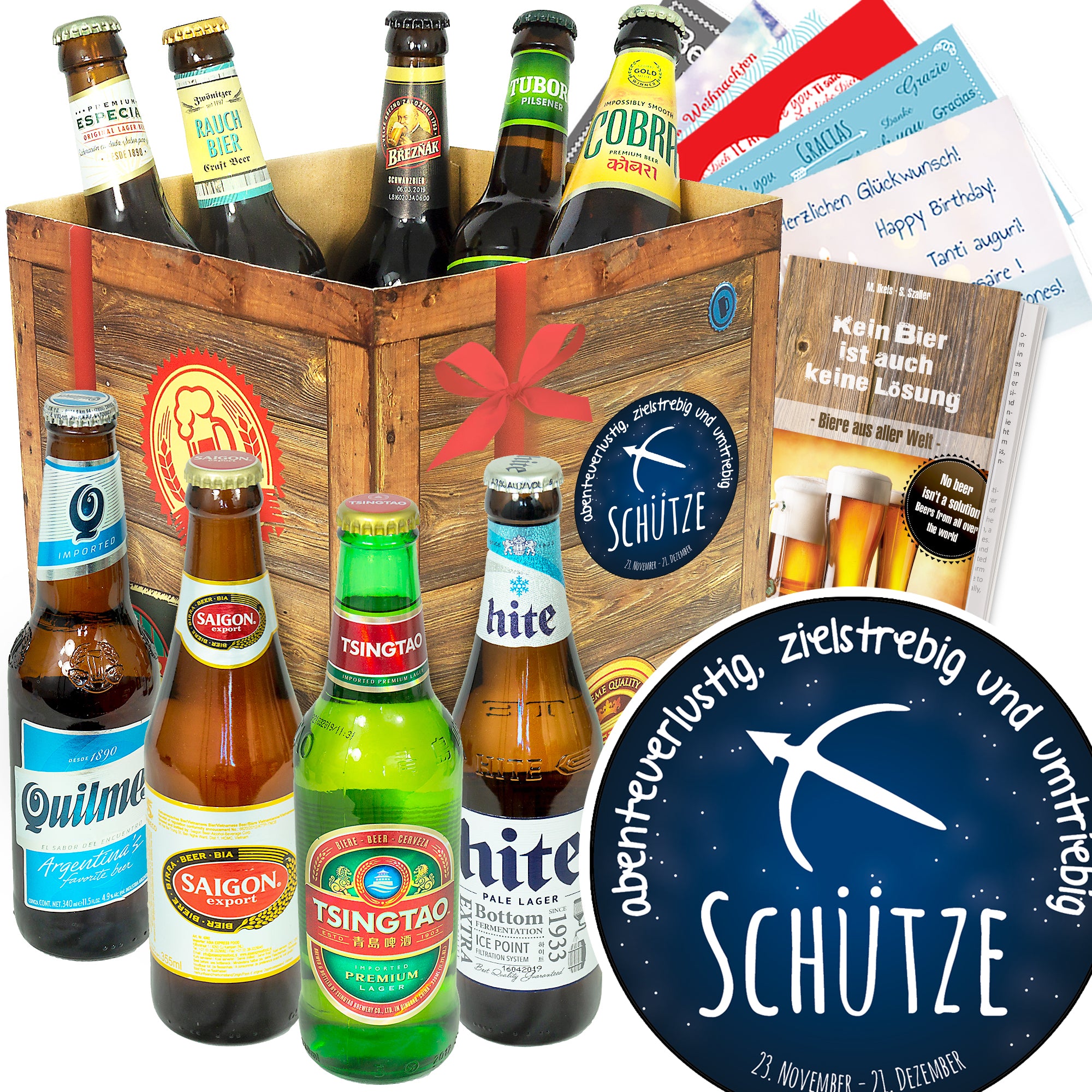 Bier Set | 9x Biere der Welt Geschenkbox