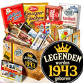 Legenden wurden 1943 geboren - Süßigkeiten Set DDR L