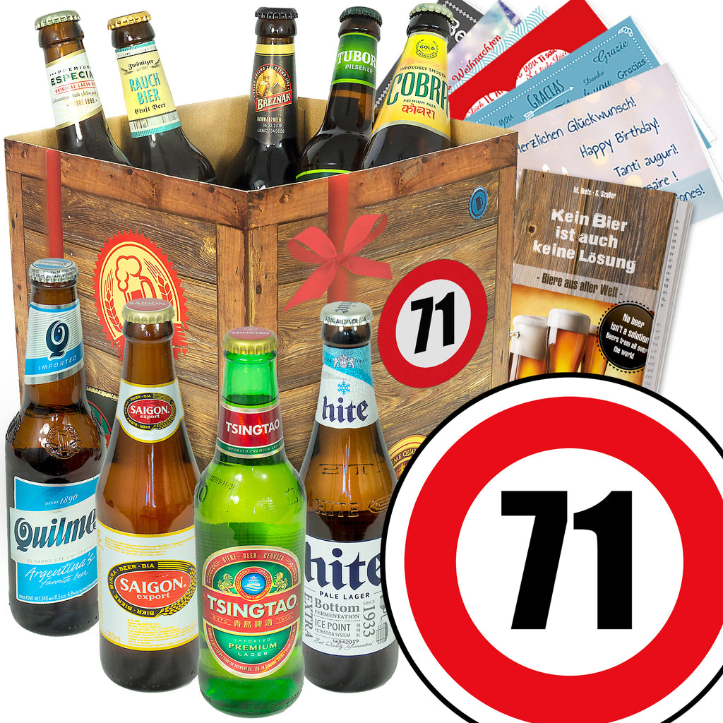 Zahl 71 | 9 Spezialitäten Biere der Welt Exoten | Biertasting