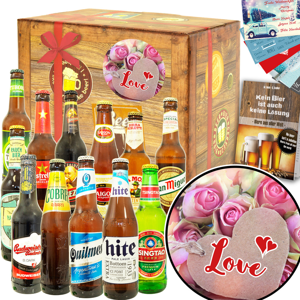 LOVE | 12x Biere aus aller Welt | Geschenkidee