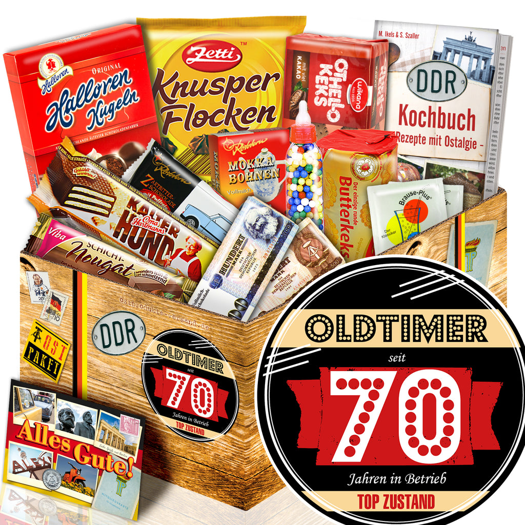 Oldtimer - seit 70 Jahren in Betrieb - Süßigkeiten Set DDR L