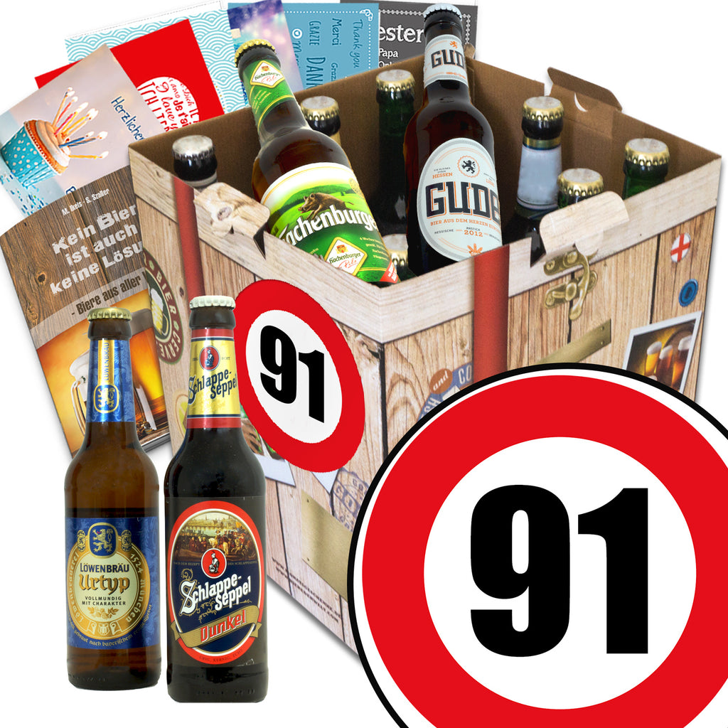 Zahl 91 | 9 Biersorten Bier Deutschlandreise | Geschenkpaket