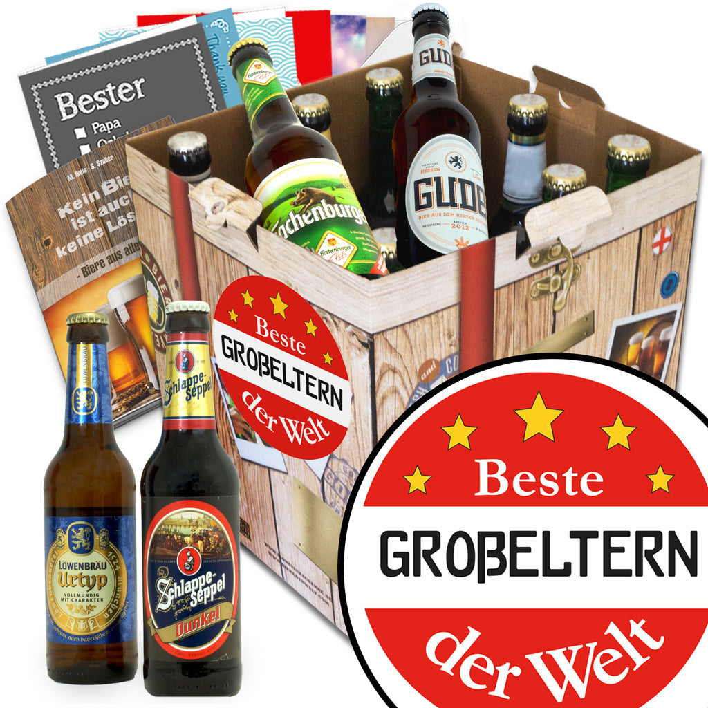 Beste Großeltern der Welt | 9x Bier Biere Deutschland | Bierset