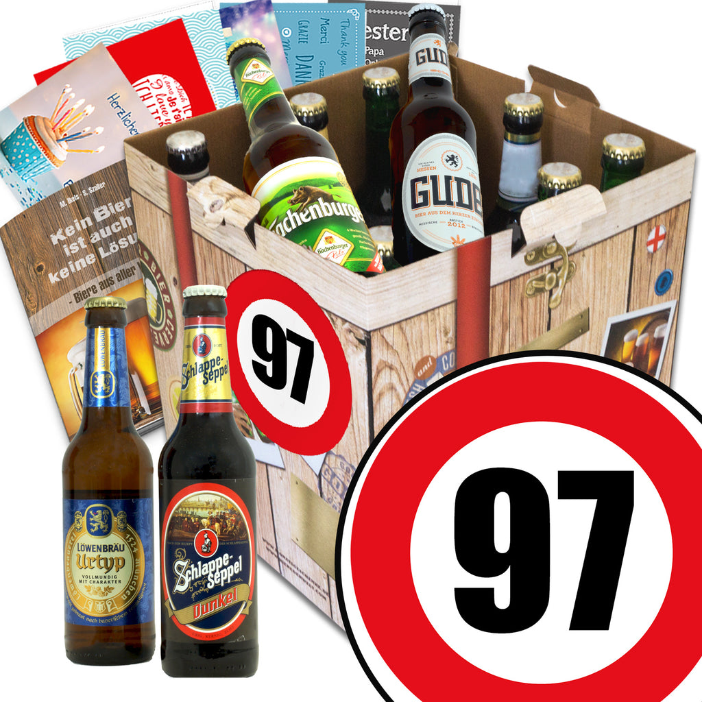 Zahl 97 | 9 Flaschen Deutsche Biere | Bierpaket