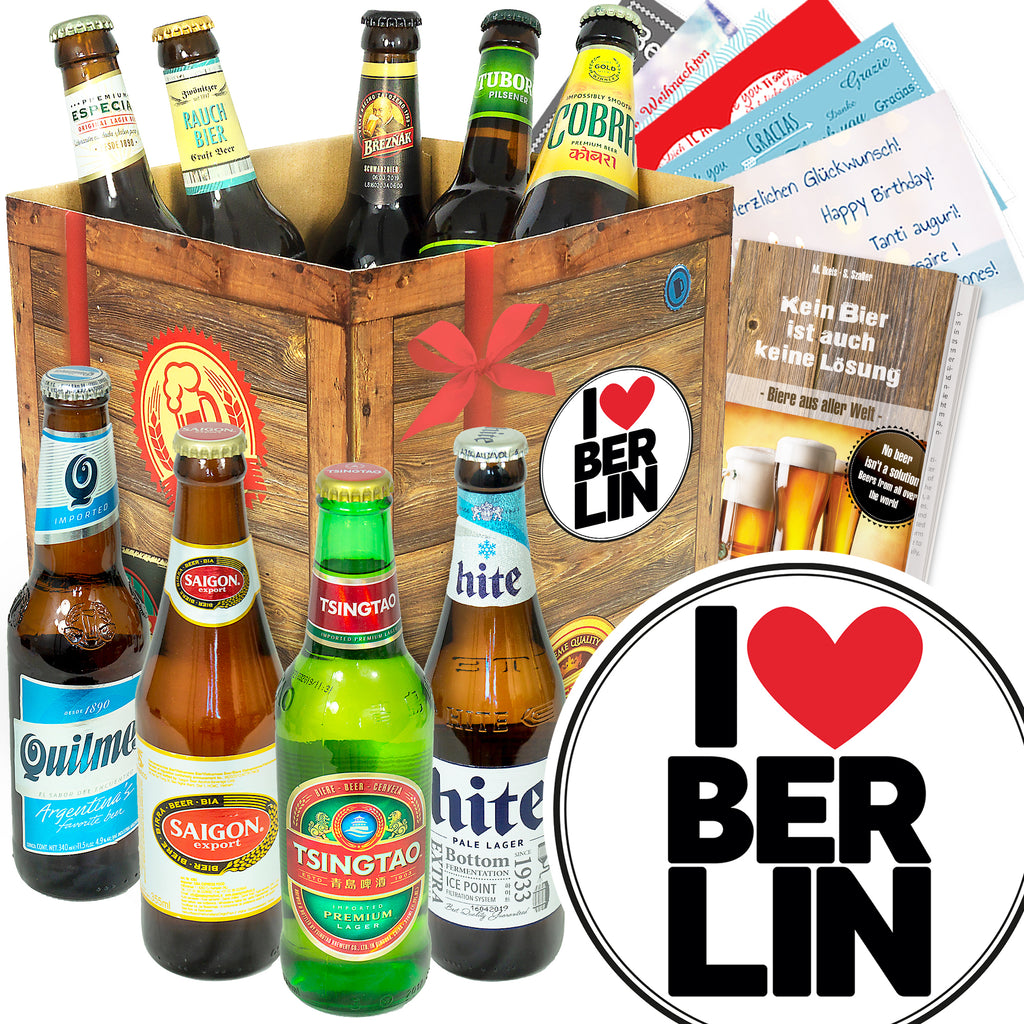 I love Berlin | 9 Spezialitäten Biere der Welt | Probierpaket