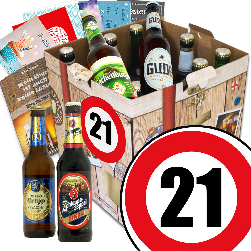 Zahl 21 | 9 Spezialitäten Biere aus Deutschland | Bierset