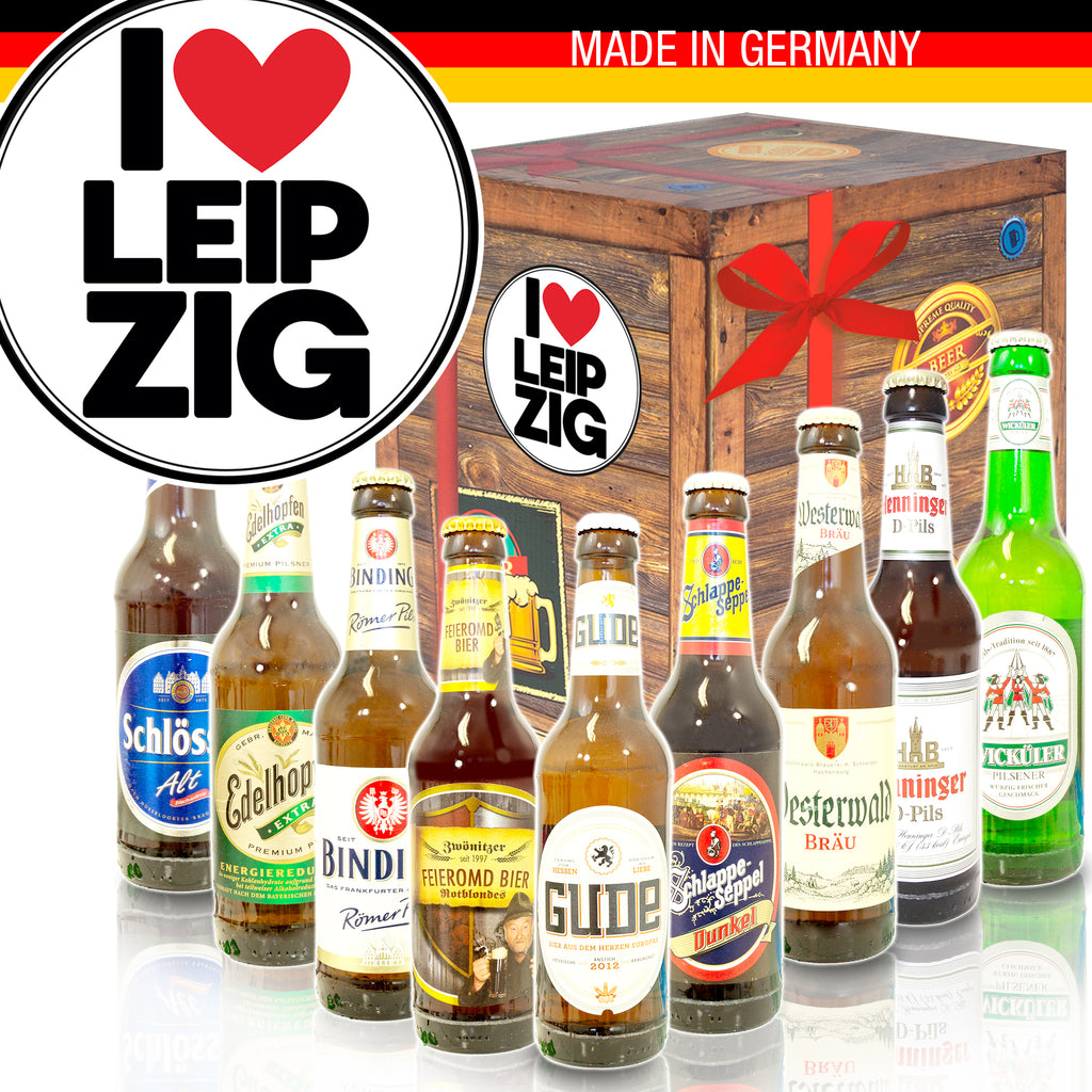 I love Leipzig | 9x Bier Deutsche Biere | Geschenkpaket