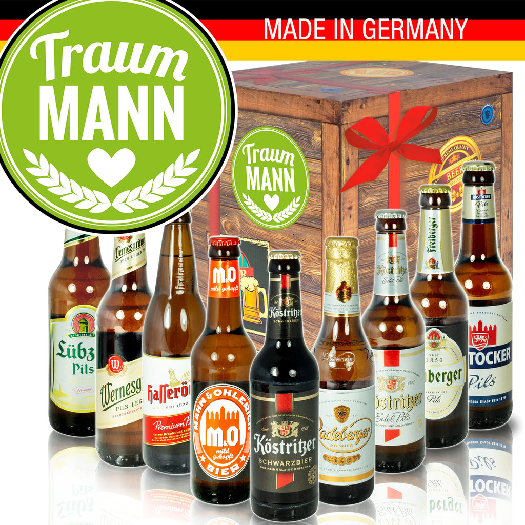 Traummann | 9 Spezialitäten Biere aus Ostdeutschland | Geschenkpaket