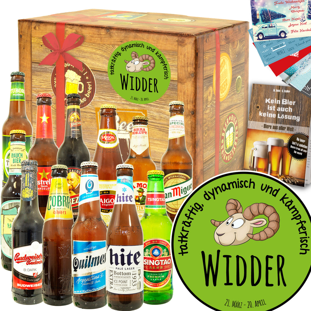 Sternzeichen Widder | 12 Flaschen Bierweltreise | Probierpaket