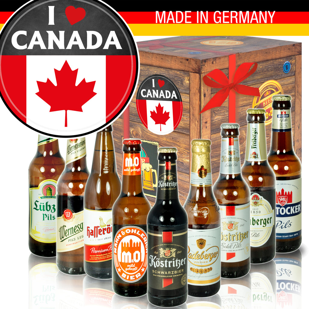 I love Canada | 9x Bier Biere aus Ostdeutschland | Bierpaket