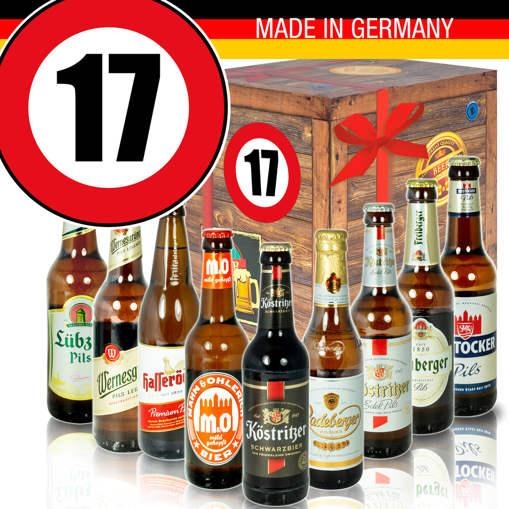 Zahl 17 | 9 Spezialitäten Ostdeutsche Biere | Biergeschenk