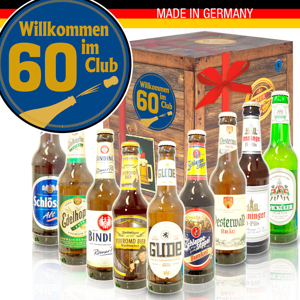 Wilkommen im Club 60 | 9 Spezialitäten Bier Deutschlandreise | Box