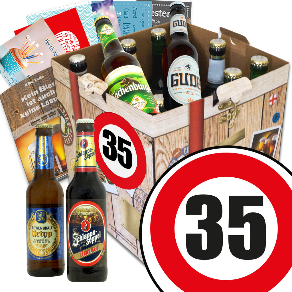 Zahl 35 | 9 Spezialitäten Deutsche Biere | Probierpaket