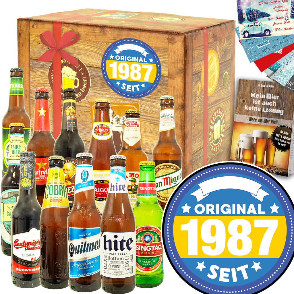 Original seit 1987 | 12 Biersorten Biere der Welt Exoten | Präsent