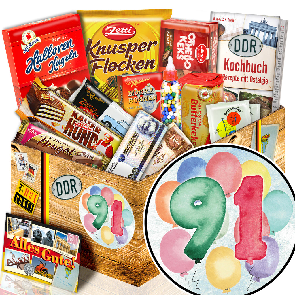 Zahl 91 - Süßigkeiten Set DDR L