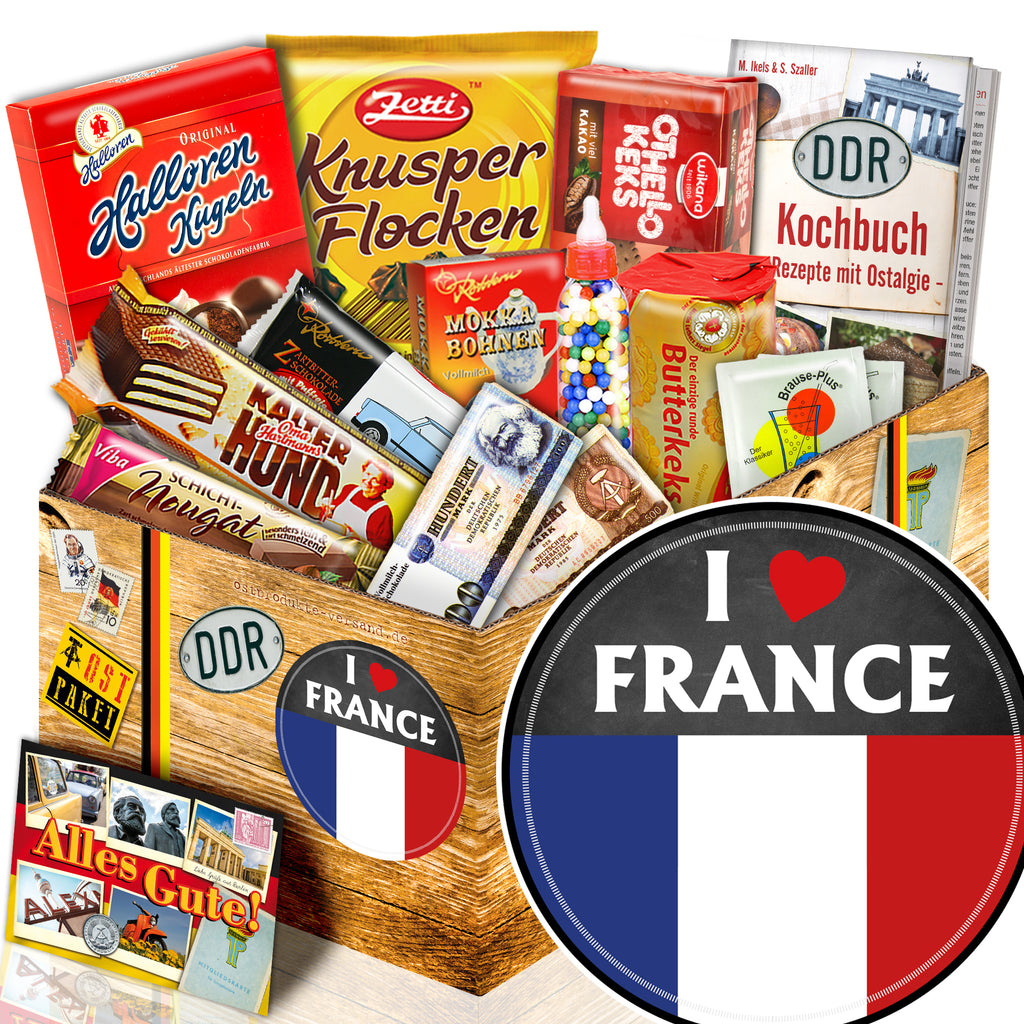 I love France - Süßigkeiten Set DDR L