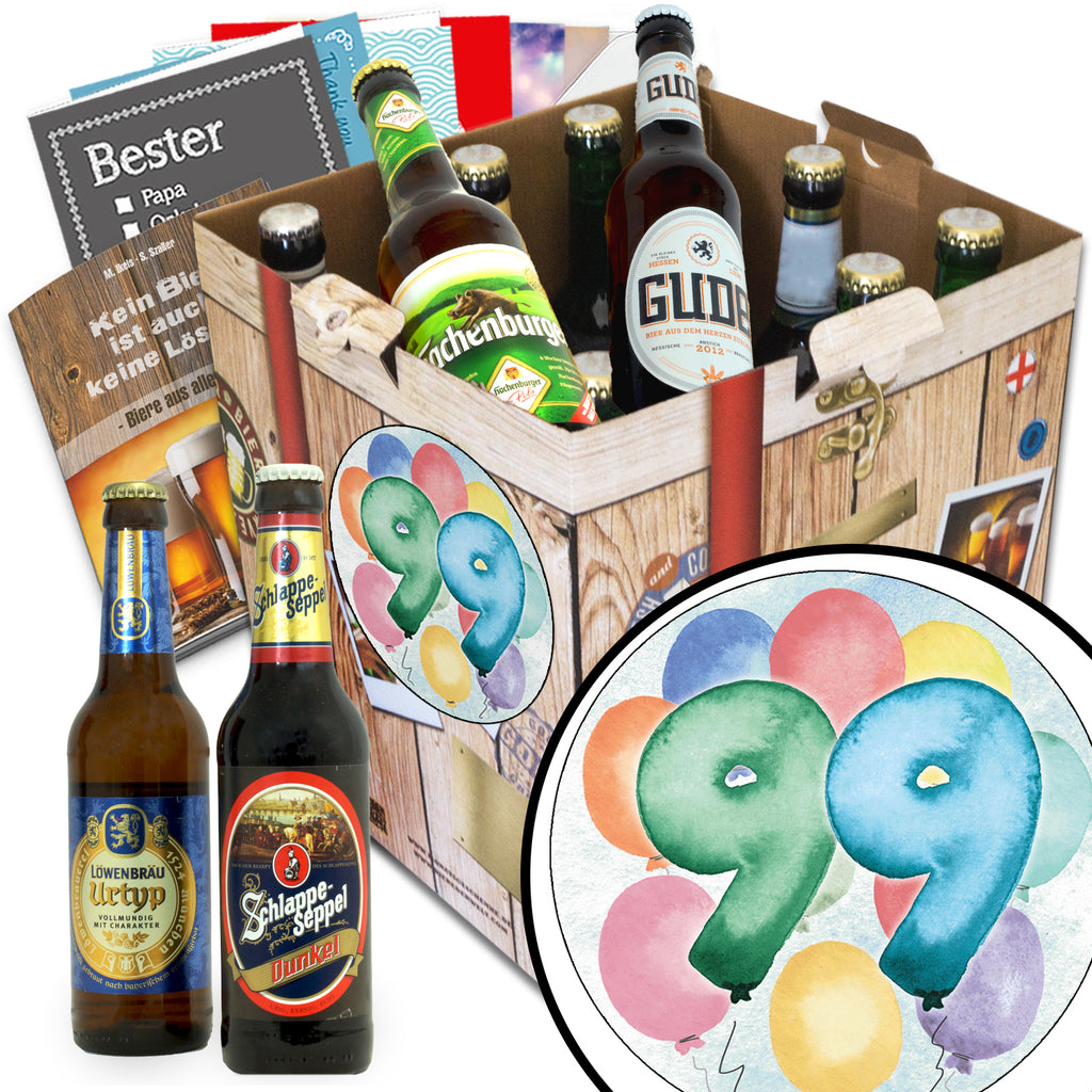 Geburtstag 99 | 9x Biere Deutschland | Paket