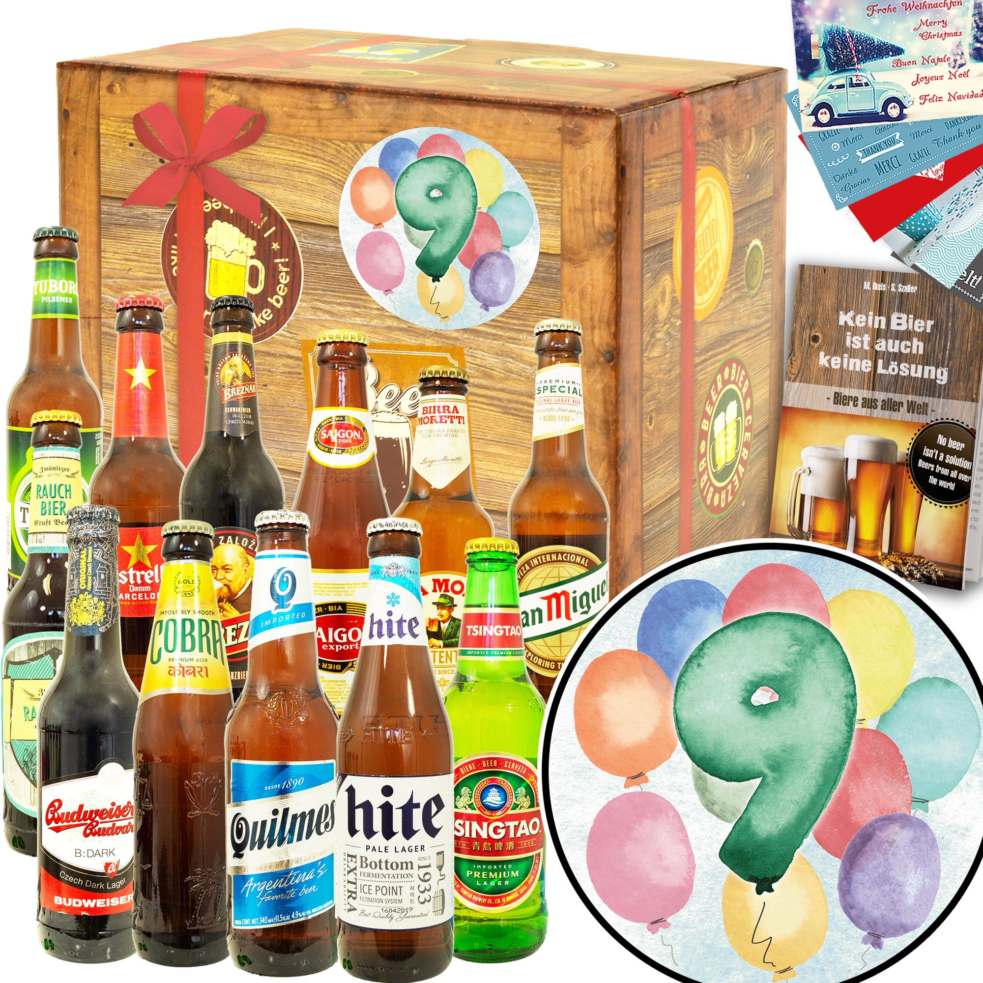 Jubiläum 9 | 12 Biersorten Biere aus aller Welt | Box