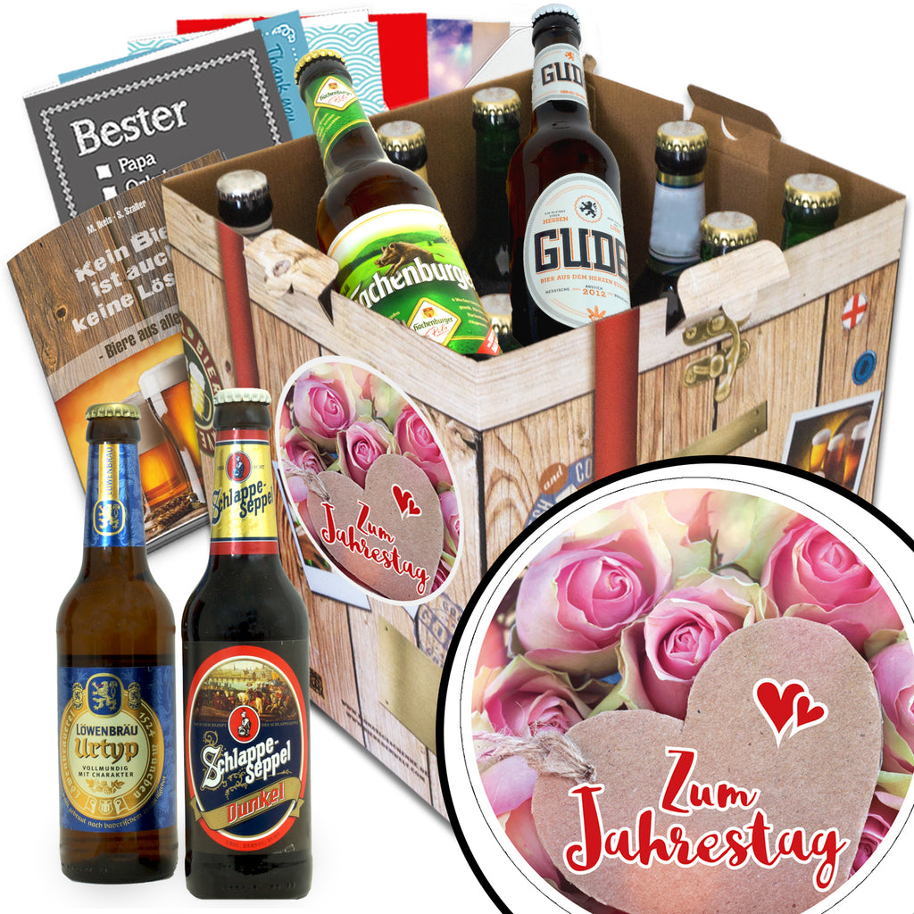 Zum Jahrestag | 9 Spezialitäten Deutsche Biere | Bierpaket