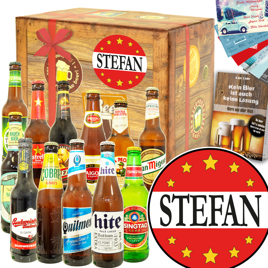 Stefan | 12x Bier aus aller Welt | Geschenkset