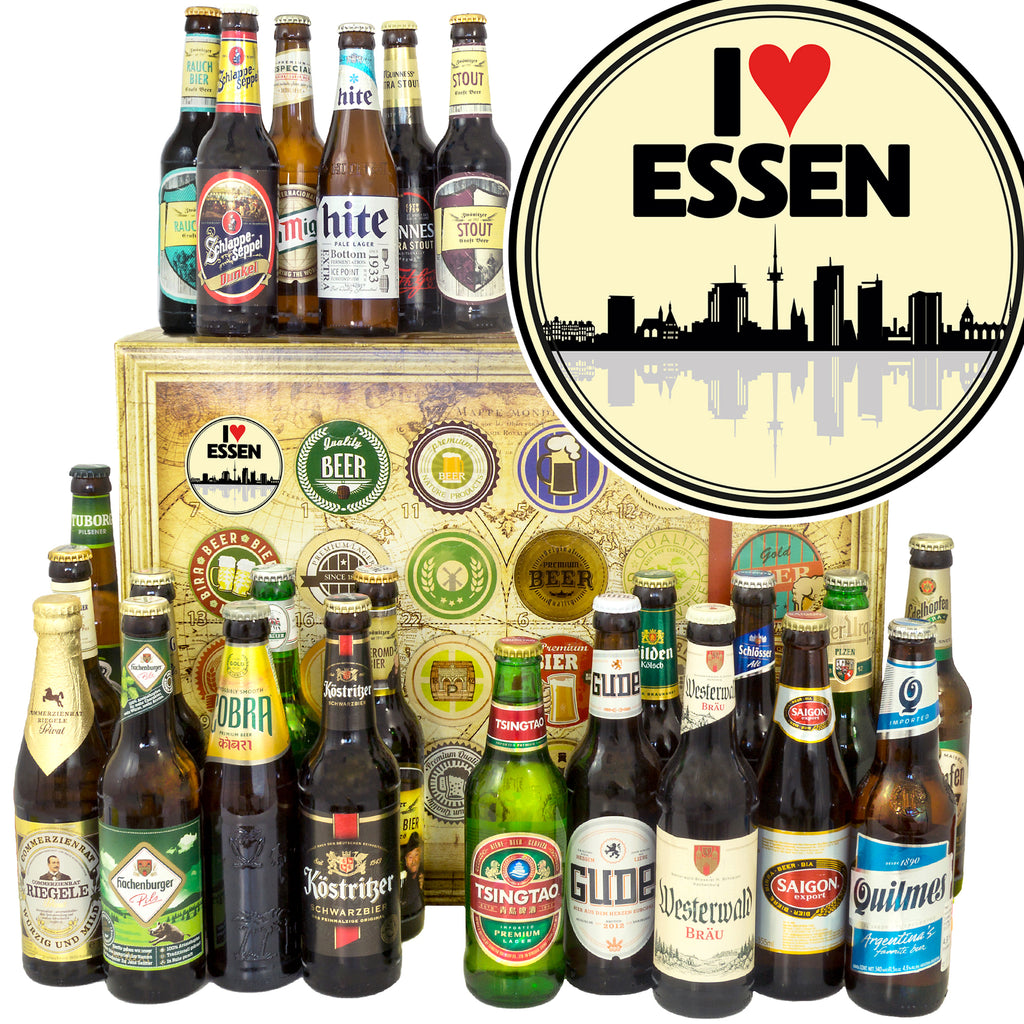 I love Essen | 24x Bier Bier International und Deutschland | Bierverkostung