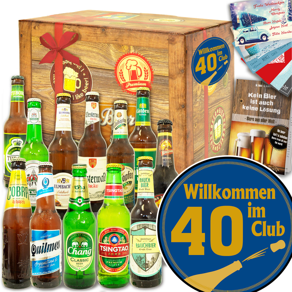 Wilkommen im Club 40 | 12 Biersorten Bier International und DE | Biertasting