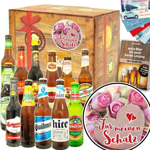 Für meinen Schatz | 12 Länder Biere aus aller Welt | Geschenkidee