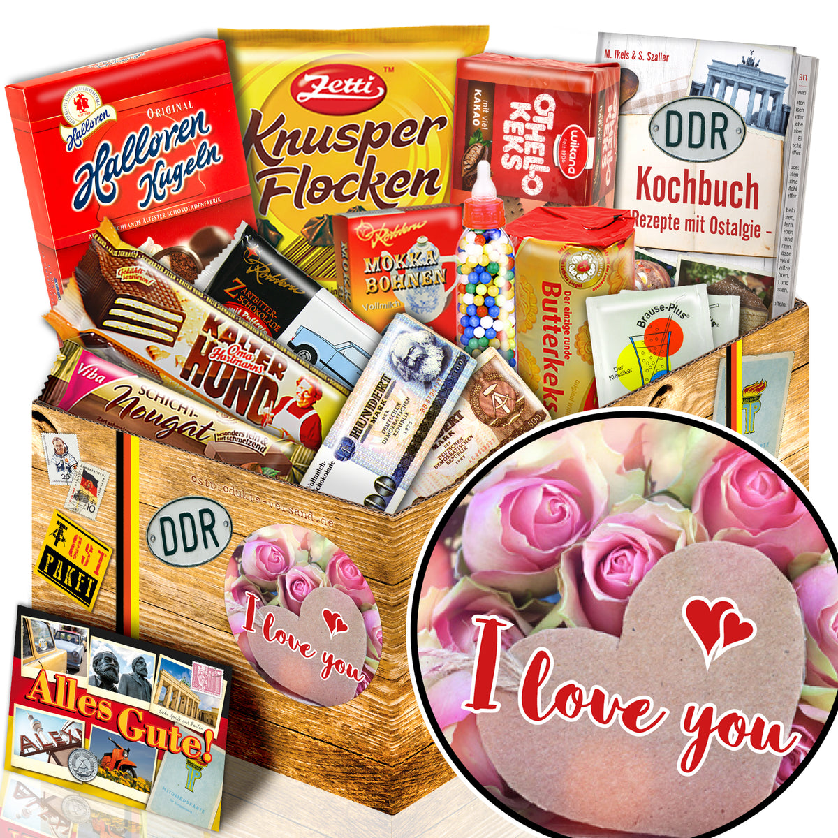 I love you - Süßigkeiten Set DDR L