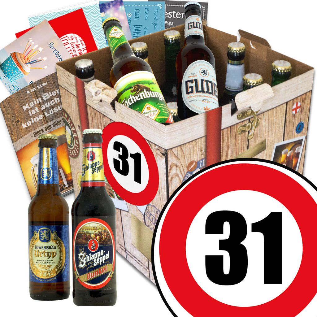 Zahl 31 | 9x Bier Deutsche Biere | Bierpaket