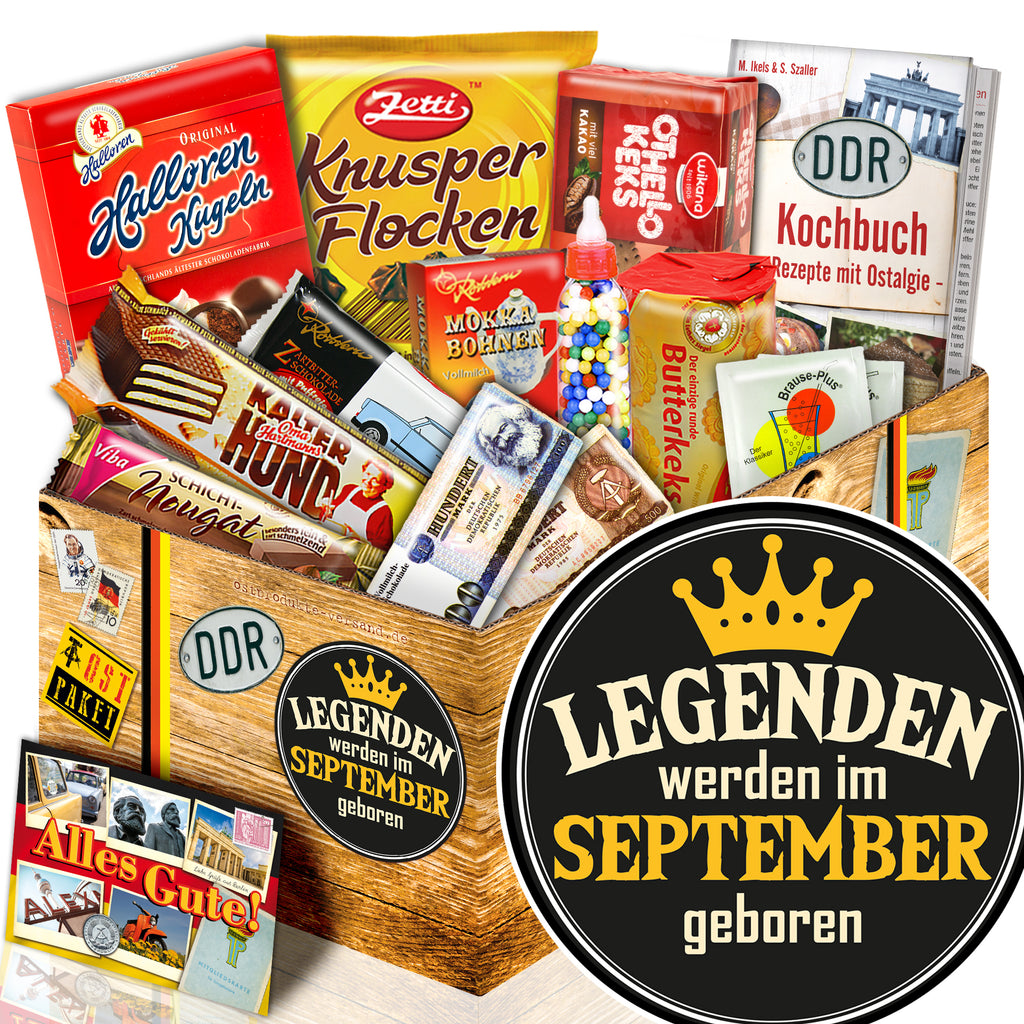 Legenden werden im September geboren - Süßigkeiten Set DDR L