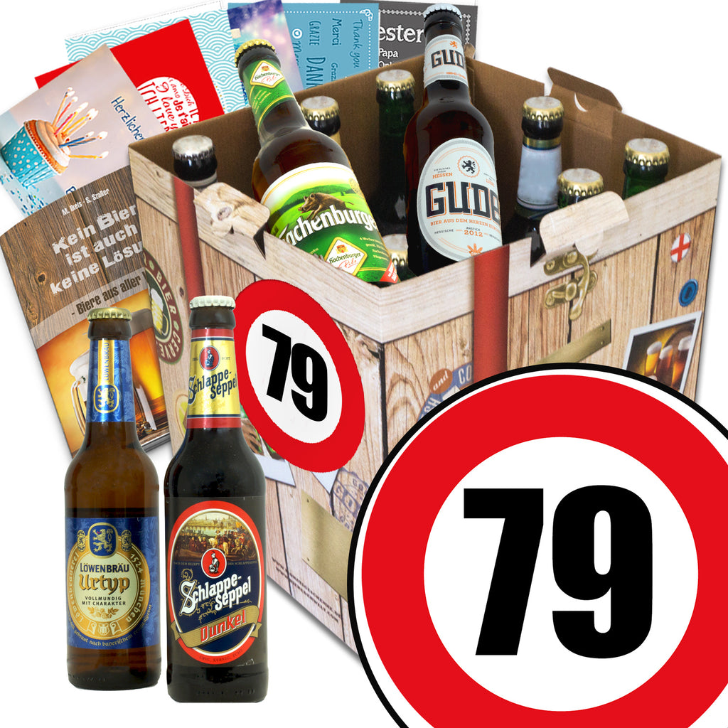 Zahl 79 | 9 Flaschen Deutsche Biere | Biergeschenk
