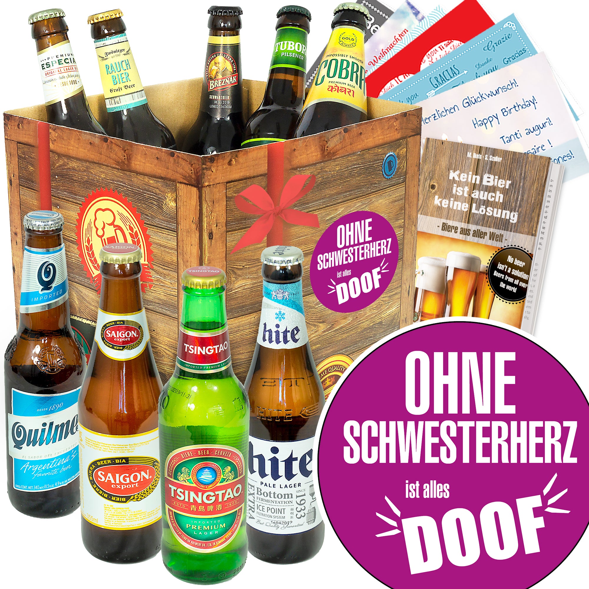 Bier Set | 9x Biere der Welt Geschenkbox