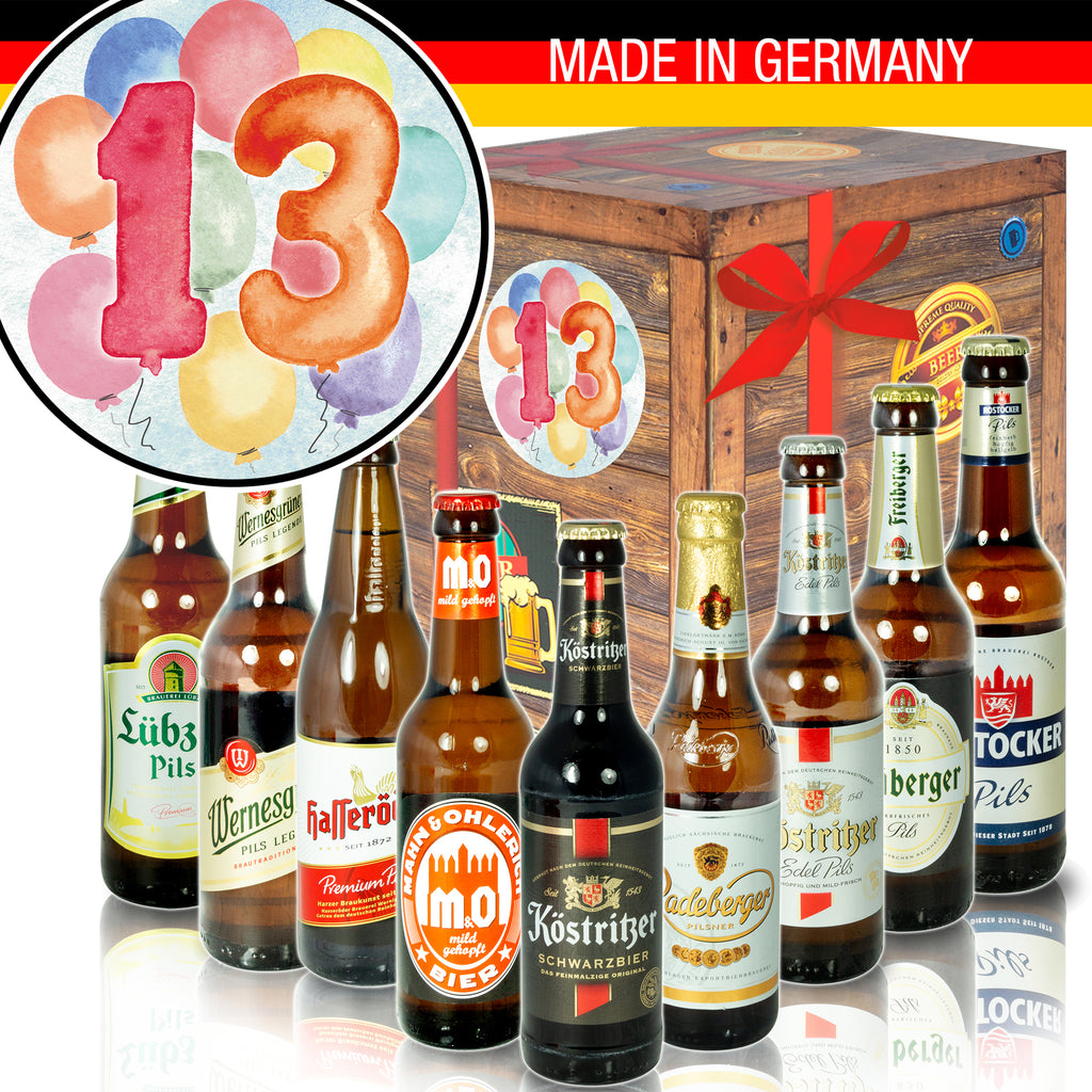 Jahrestag 13 | 9 Biersorten Biere Ostdeutsch | Bierverkostung