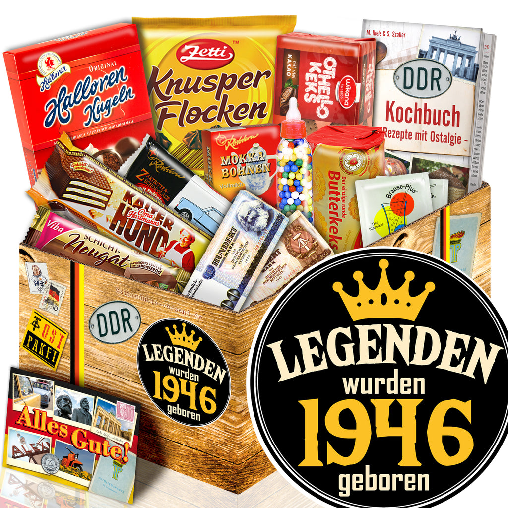 Legenden wurden 1946 geboren - Süßigkeiten Set DDR L