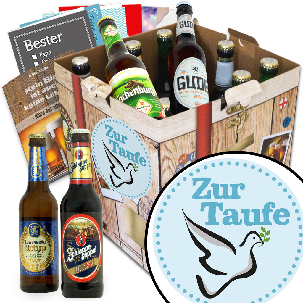 Zur Taufe | 9 Flaschen Biere aus Deutschland | Geschenkset