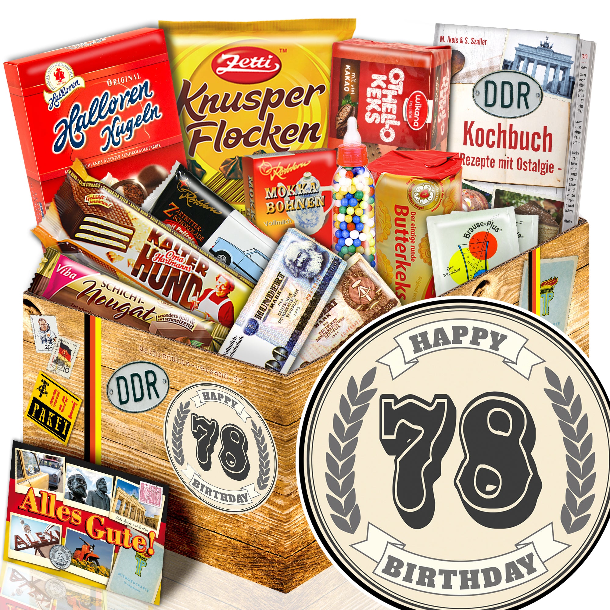 78 Zahl - Süßigkeiten Set DDR L
