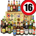 Geburtstag 16. | 24. Flaschen Biere aus aller Welt | Geschenkpaket